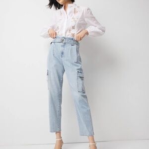 White House Black Market Extra High-Rise Cargo Jean